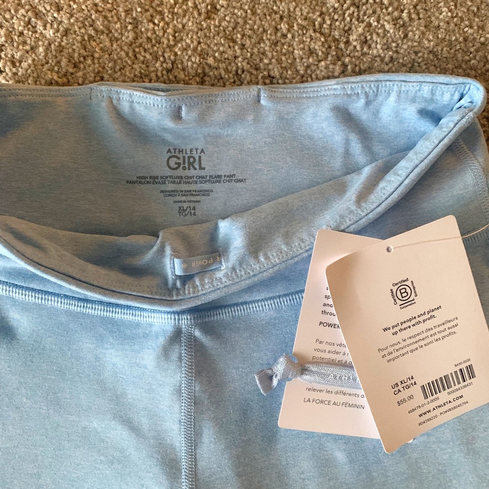 Athleta Girl High Rise Softluxe Chit Chat Flare Pant